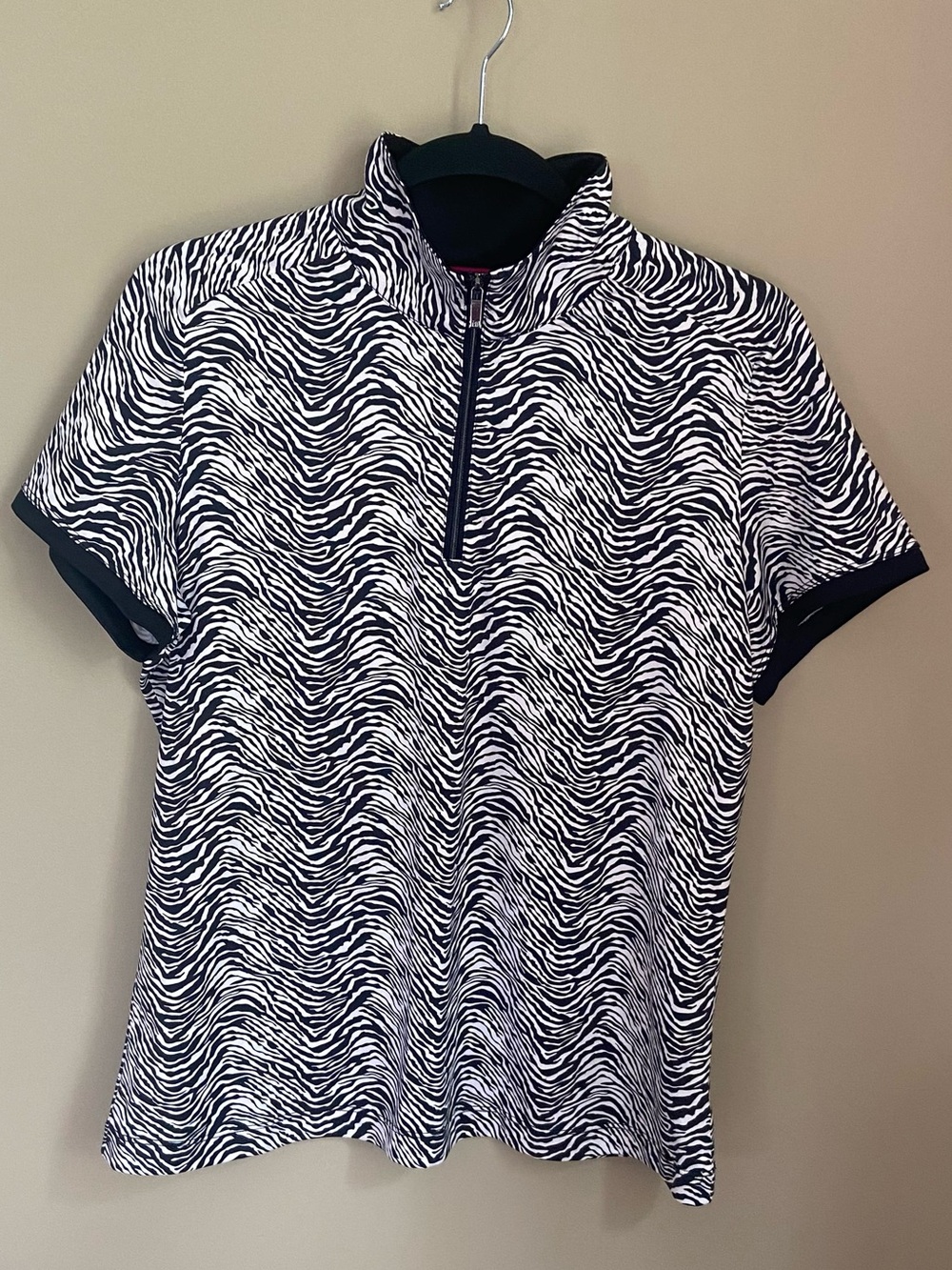 Tail Golf Zebra Print Shirt